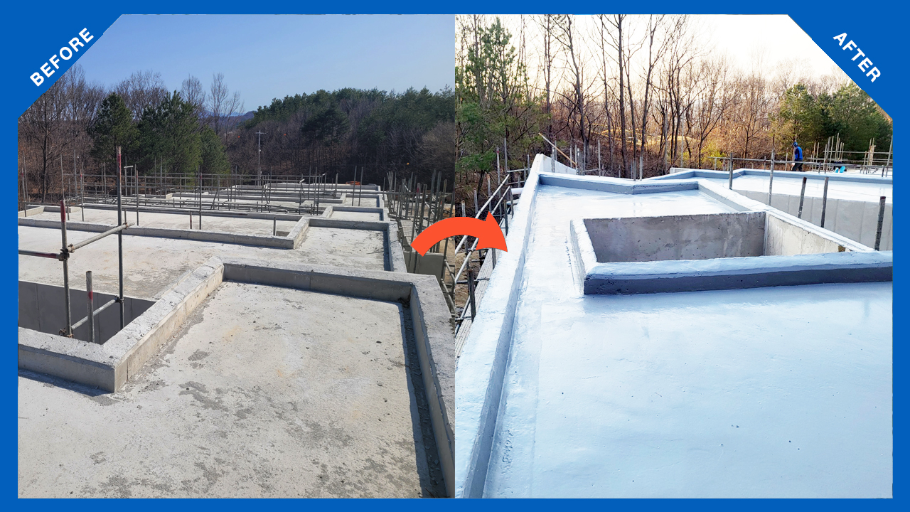 강릉 00빌라 폴리우레아방수 시공